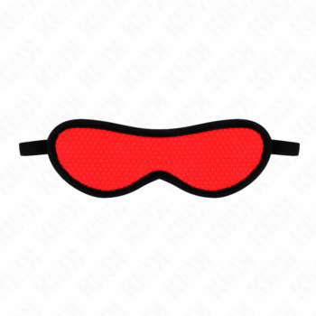 KINK - BANDAGE TEXTURÉ À ÉCAILLES AVEC BORD RECOUVERT ROUGE 20 x 7 CM-KINK MASKED ALLURE-sextoys-lingerie-bdsm-hygiène-sexshop