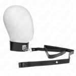 KINK - COLLIER AVEC CEINTURE 116 CM MODÈLE 2 RÉGLABLE 36-43 CM X 5 CM-KINK COLLAR & GAG-sextoys-lingerie-bdsm-hygiène-sexshop