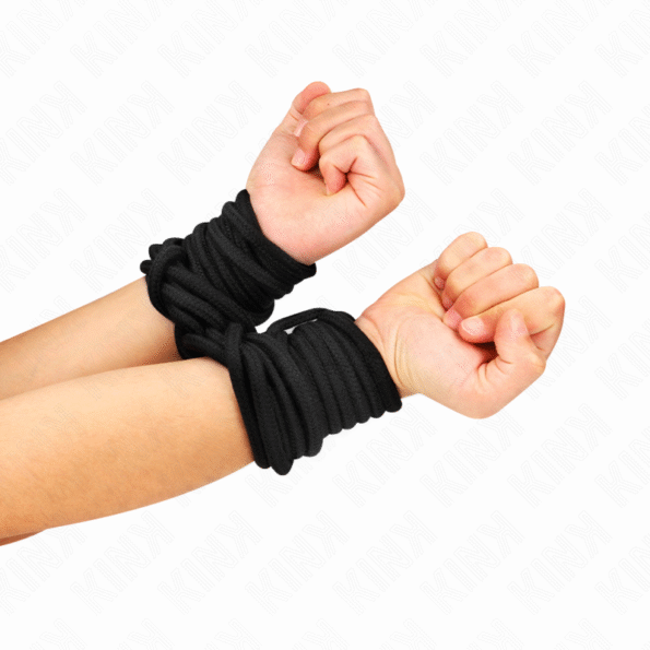 KINK - CORDE EN COTON 20 MÈTRES NOIR-KINK ROPE ARTS-sextoys-lingerie-bdsm-hygiène-sexshop
