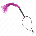 KINK - MINI FOUET EN SILICONE AVEC 6 BILLES VIOLES 26 CM-KINK IMPACT & TOUCH-sextoys-lingerie-bdsm-hygiène-sexshop