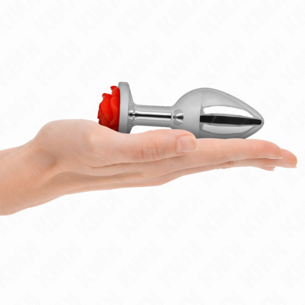 KINK - PLUG ANAL ROSE ROUGE TAILLE L-KINK PLEASURE PLUGS-sextoys-lingerie-bdsm-hygiène-sexshop