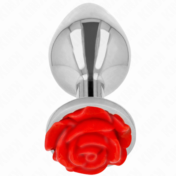KINK - PLUG ANAL ROSE ROUGE TAILLE L-KINK PLEASURE PLUGS-sextoys-lingerie-bdsm-hygiène-sexshop