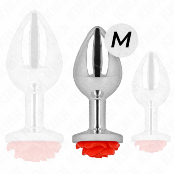 KINK - PLUG ANAL ROSE ROUGE TAILLE M-KINK PLEASURE PLUGS-sextoys-lingerie-bdsm-hygiène-sexshop