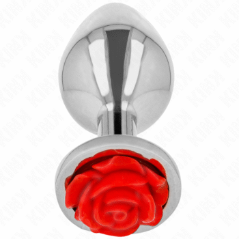 KINK - PLUG ANAL ROSE ROUGE TAILLE S-KINK PLEASURE PLUGS-sextoys-lingerie-bdsm-hygiène-sexshop