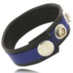 LEATHER BODY - SANGLE EN CUIR RÉGLABLE POUR PÉNIS BLEU-NOIR-LEATHER BODY-sextoys-lingerie-bdsm-hygiène-sexshop