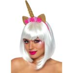 LEG AVENUE - BANDEAU DE TÊTE À FLEURS DE LICORNE OR-LEG AVENUE ACCESSORIES-sextoys-lingerie-bdsm-hygiène-sexshop