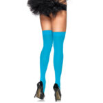 LEG AVENUE - CUISSES HAUTES EN NYLON BLEU-LEG AVENUE HOSIERY-sextoys-lingerie-bdsm-hygiène-sexshop