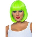 LEG AVENUE - PERRUQUE BOB FLUORESCENTE VERT FLUO-LEG AVENUE ACCESSORIES-sextoys-lingerie-bdsm-hygiène-sexshop