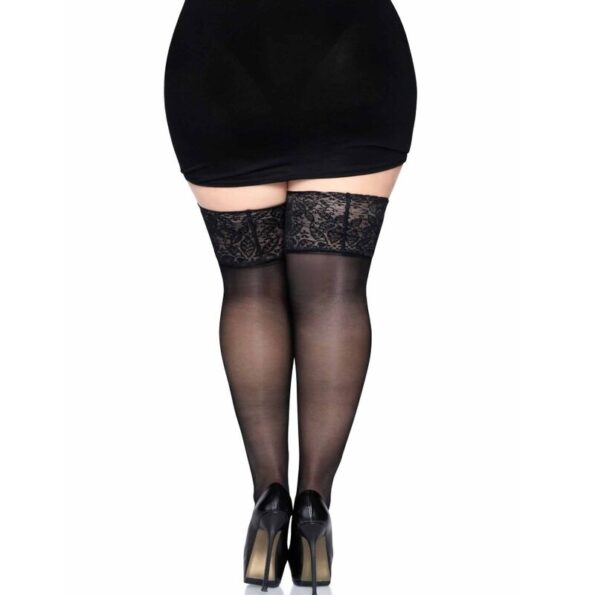 LEG AVENUE - STAY UPS SHEER CUISSES HAUTE TAILLE PLUS-LEG AVENUE HOSIERY-sextoys-lingerie-bdsm-hygiène-sexshop