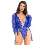LEG AVENUE - TEDDY ET ROBE BLEU S-LEG AVENUE TEDDIES-sextoys-lingerie-bdsm-hygiène-sexshop