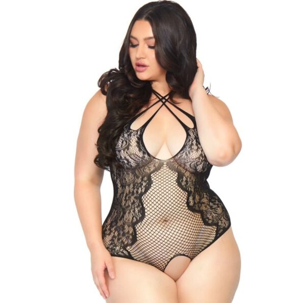 LEG AVENUE - TEDDY SANS CROTHLESS 1X-2X-LEG AVENUE TEDDIES-sextoys-lingerie-bdsm-hygiène-sexshop