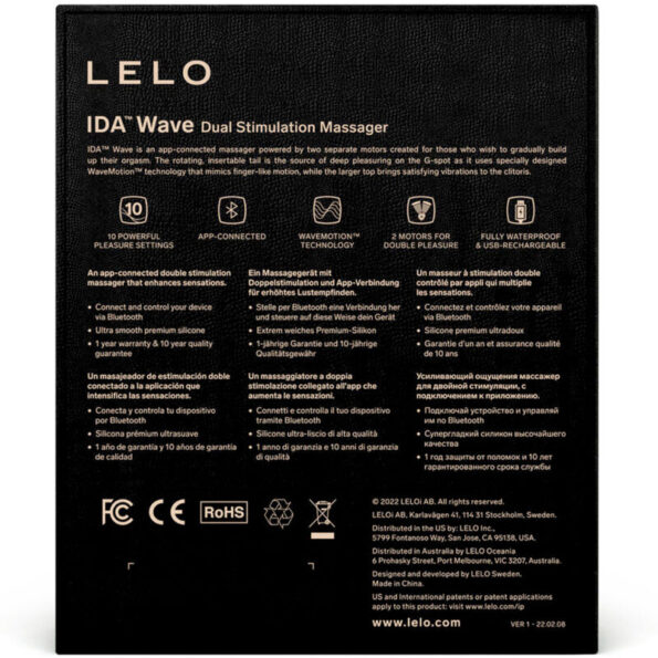LELO - MASSEUR POUR COUPLES CORAIL LELO - IDA WAVE-LELO-sextoys-lingerie-bdsm-hygiène-sexshop