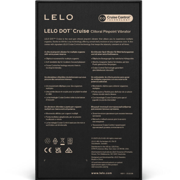 LELO - STIMULATEUR DE CLITORIS DOT CRUISE JAUNE-LELO-sextoys-lingerie-bdsm-hygiène-sexshop