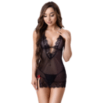 LIVCO CORSETTI FASHION - ANTONELLA LC 20203 BABYDOLL + STRING NOIR L/XL-LIVCO CORSETTI SETS-sextoys-lingerie-bdsm-hygiène-sexshop