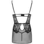 LIVCO CORSETTI FASHION – BARIRIN LC 90633 CHEMISE + CULOTTE NOIR L/XL