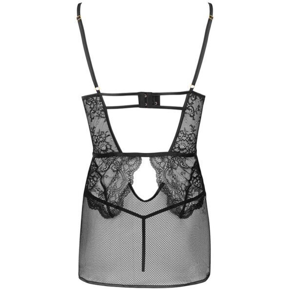 LIVCO CORSETTI FASHION - BARIRIN LC 90633 CHEMISE + CULOTTE NOIR L/XL-LIVCO CORSETTI SETS-sextoys-lingerie-bdsm-hygiène-sexshop