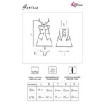 LIVCO CORSETTI FASHION – BARIRIN LC 90633 CHEMISE + CULOTTE NOIR L/XL