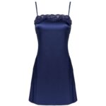 LIVCO CORSETTI FASHION – JACQUELINE LC 90249 ROBE DE CHAMBRE + CHEMISE + CULOTTE BLEU MARINE L/XL