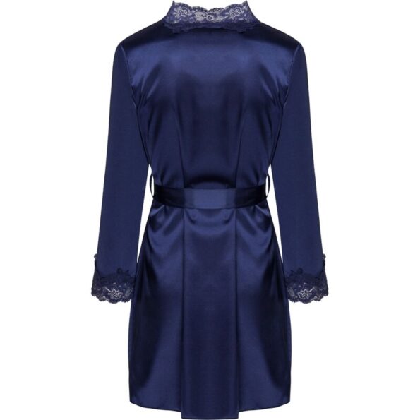 LIVCO CORSETTI FASHION - JACQUELINE LC 90249 ROBE DE CHAMBRE + CHEMISE + CULOTTE BLEU MARINE L/XL-LIVCO CORSETTI SETS-sextoys-lingerie-bdsm-hygiène-sexshop