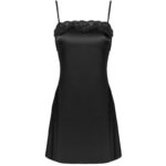 LIVCO CORSETTI FASHION – JACQUELINE LC 90249 ROBE DE CHAMBRE + CHEMISE + CULOTTE NOIR S/M