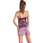 LIVCO CORSETTI FASHION – JACQUELINE LC 90249 ROBE DE CHAMBRE + CHEMISE + CULOTTE VIOLET S/M