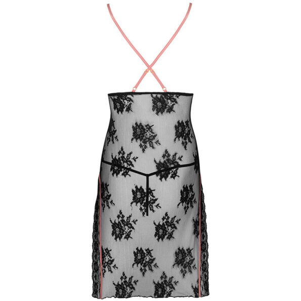 LIVCO CORSETTI FASHION - KARONIN LC 90628 CHEMISE + CULOTTE NOIR L/XL-LIVCO CORSETTI SETS-sextoys-lingerie-bdsm-hygiène-sexshop