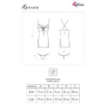 LIVCO CORSETTI FASHION – KARONIN LC 90628 CHEMISE + CULOTTE NOIR L/XL