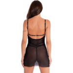 LIVCO CORSETTI FASHION – KROLINA LC 90734 CHEMISE + STRING NOIR L/XL