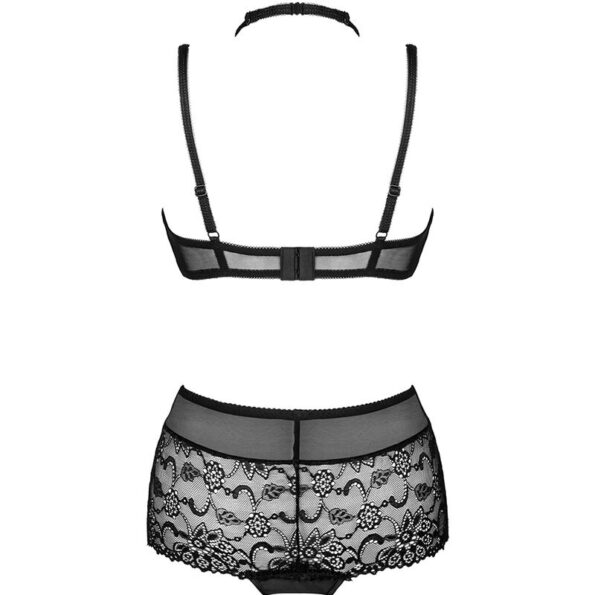 LIVCO CORSETTI FASHION - LINERA FOR THE SENSES COLLECTION SOUTIEN-GORGE + CULOTTE NOIR-LIVCO CORSETTI SETS-sextoys-lingerie-bdsm-hygiène-sexshop