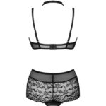 LIVCO CORSETTI FASHION – LINERA FOR THE SENSES COLLECTION SOUTIEN-GORGE + CULOTTE NOIR L/XL