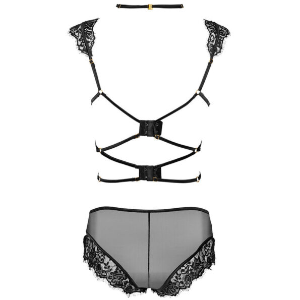 LIVCO CORSETTI FASHION - PALMENOM LC 90614 SOUTIEN-GORGE + CULOTTE NOIR L/XL-LIVCO CORSETTI SETS-sextoys-lingerie-bdsm-hygiène-sexshop
