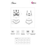 LIVCO CORSETTI FASHION – PALMENOM LC 90614 SOUTIEN-GORGE + CULOTTE NOIR L/XL
