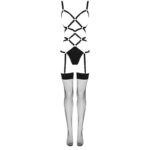 LIVCO CORSETTI FASHION – THIARA LC 20213 ENSEMBLE CORPS + BAS NOIR S/M