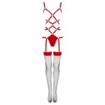 LIVCO CORSETTI FASHION – THIARA LC 20213 ENSEMBLE CORPS + BAS ROUGE S/M