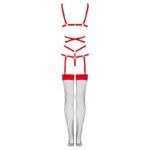 LIVCO CORSETTI FASHION – THIARA LC 20213 ENSEMBLE CORPS + BAS ROUGE S/M