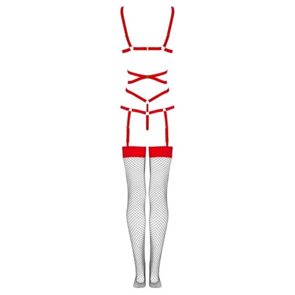 LIVCO CORSETTI FASHION - THIARA LC 20213 ENSEMBLE CORPS + BAS ROUGE S/M-LIVCO CORSETTI SETS-sextoys-lingerie-bdsm-hygiène-sexshop