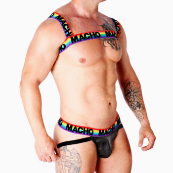 MACHO - HARNAIS DOUBLE PRIDE LIMITED-MACHO UNDERWEAR-sextoys-lingerie-bdsm-hygiène-sexshop