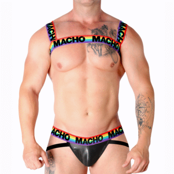 MACHO - HARNAIS DOUBLE PRIDE LIMITED-MACHO UNDERWEAR-sextoys-lingerie-bdsm-hygiène-sexshop