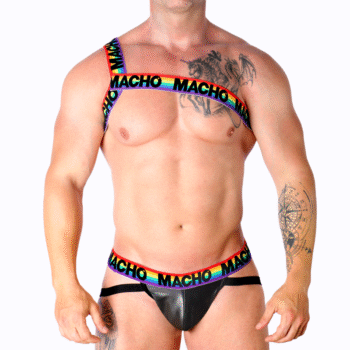 MACHO - HARNAIS ROMAIN PRIDE S/M-MACHO UNDERWEAR-sextoys-lingerie-bdsm-hygiène-sexshop