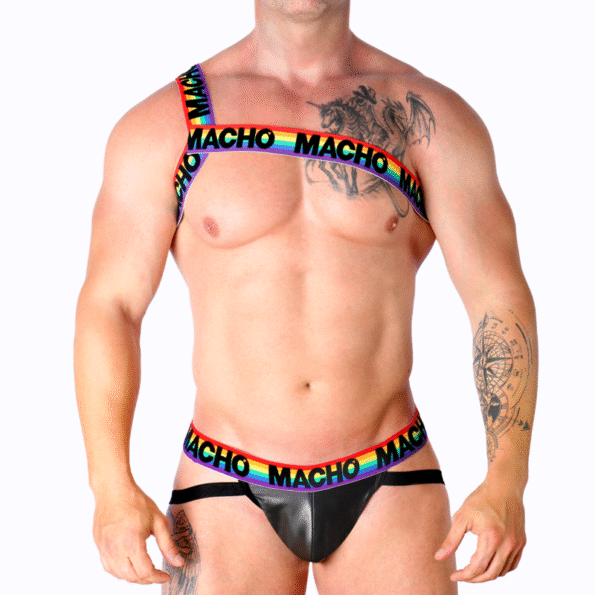 MACHO - HARNAIS ROMAIN PRIDE S/M-MACHO UNDERWEAR-sextoys-lingerie-bdsm-hygiène-sexshop