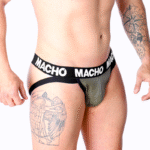 MACHO – MX27GR JOCK CUIR GRIS BEIGE M