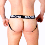 MACHO – MX27GR JOCK CUIR GRIS BEIGE M