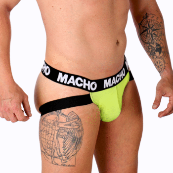 MACHO - MX28FA JOCK JAUNE L-MACHO UNDERWEAR-sextoys-lingerie-bdsm-hygiène-sexshop