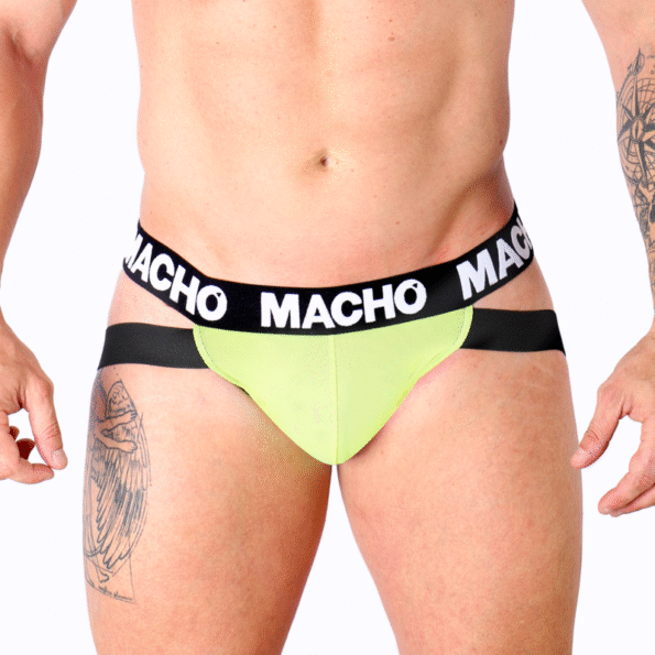 MACHO - MX28FA JOCK JAUNE S-MACHO UNDERWEAR-sextoys-lingerie-bdsm-hygiène-sexshop
