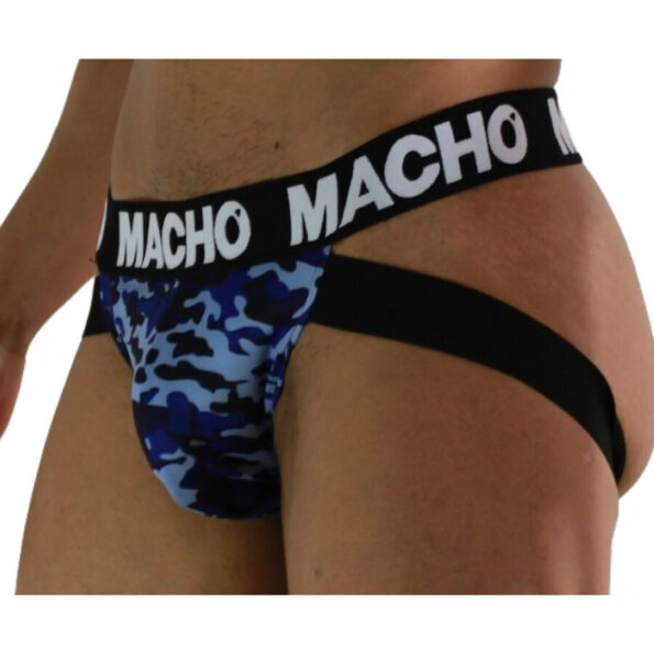 MACHO - MX28MA JOCK BLEU MILITAIRE S-MACHO UNDERWEAR-sextoys-lingerie-bdsm-hygiène-sexshop