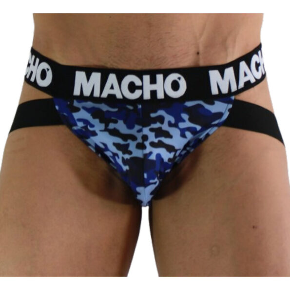 MACHO - MX28MA JOCK BLEU MILITAIRE S-MACHO UNDERWEAR-sextoys-lingerie-bdsm-hygiène-sexshop