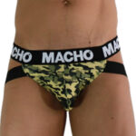 MACHO - MX28MV JOCK MILITAIRE VERT M-MACHO UNDERWEAR-sextoys-lingerie-bdsm-hygiène-sexshop