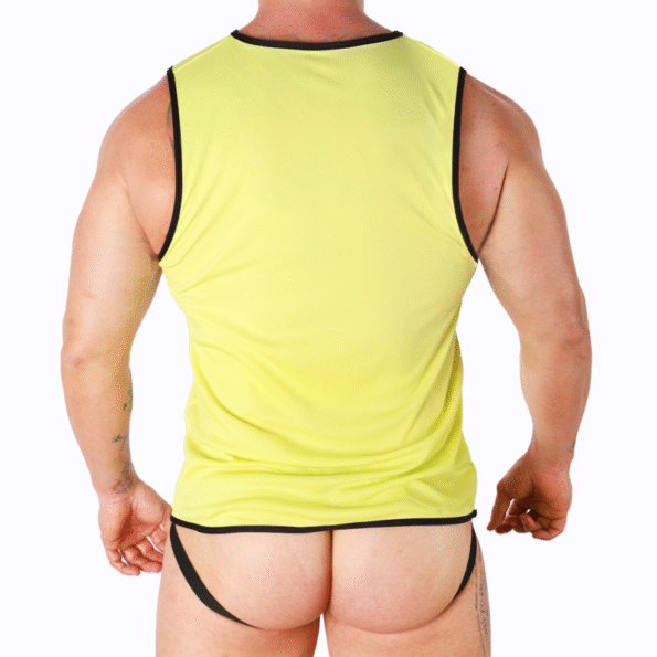 MACHO - T-SHIRT JAUNE L/XL-MACHO UNDERWEAR-sextoys-lingerie-bdsm-hygiène-sexshop