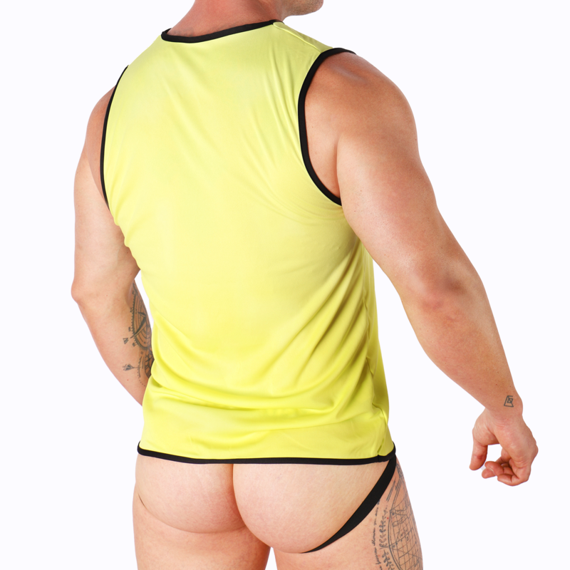 MACHO - T-SHIRT JAUNE S/M MACHO - T-SHIRT JAUNE S/M-MACHO UNDERWEAR-sextoys-lingerie-bdsm-hygiène-sexshop