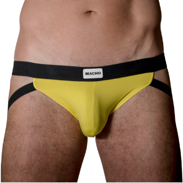 MACHO - VESTE MX22A JAUNE L/XL-MACHO UNDERWEAR-sextoys-lingerie-bdsm-hygiène-sexshop